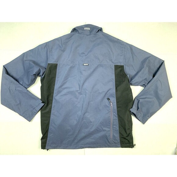 Peak Performance Windstopper Jacket Size XL 1/2 Zip Blue Black Sweden Mesh Lined - Picture 2 of 12